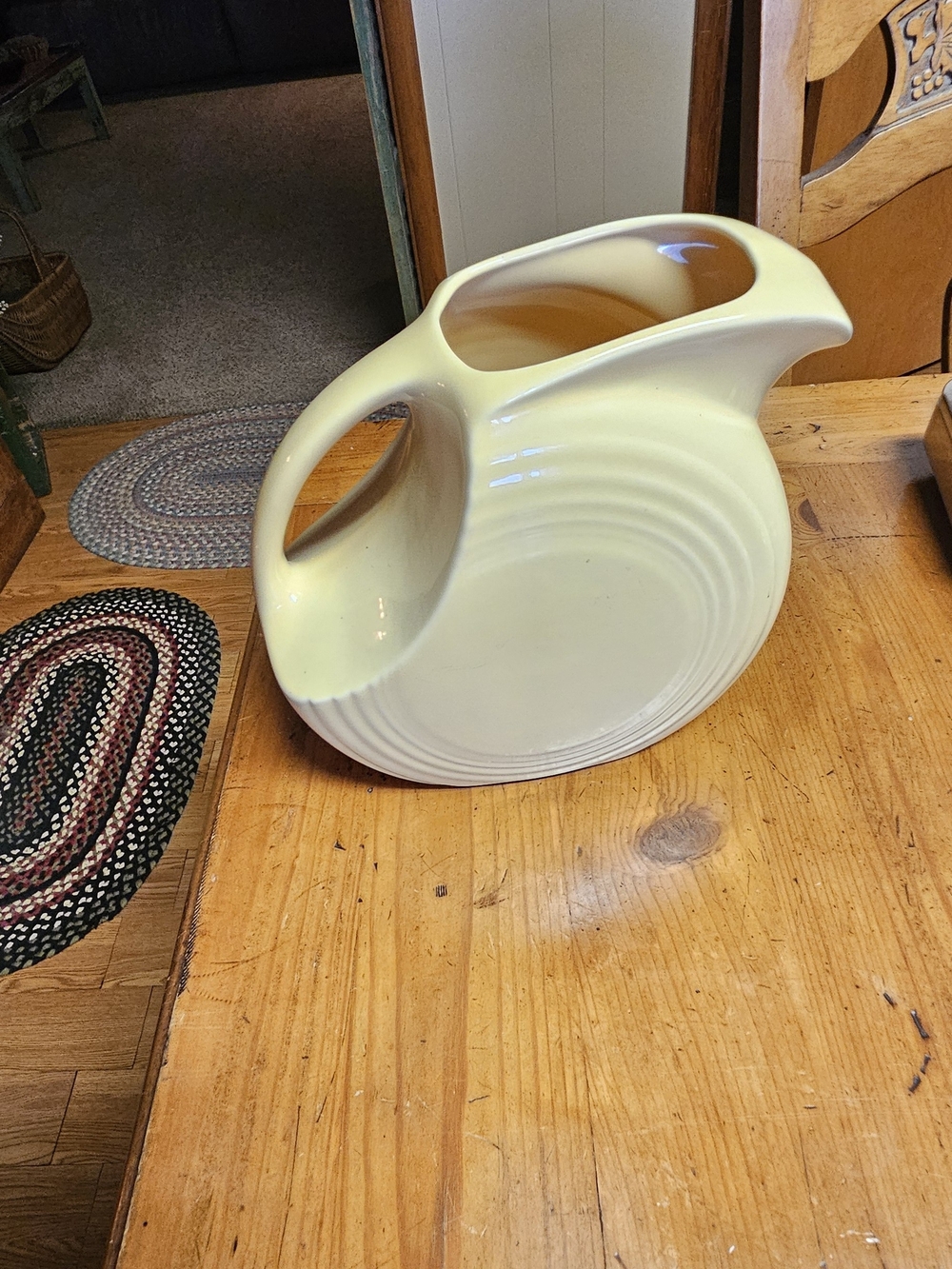 Fiesta Pale Yellow Disc Pitcher